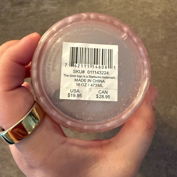 Starbucks Pink Textured Tumbler with Lid - Picture 4 of 4